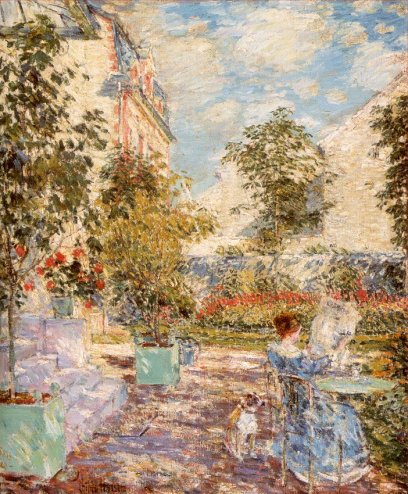 Childe Hassam - In a French Garden 1897