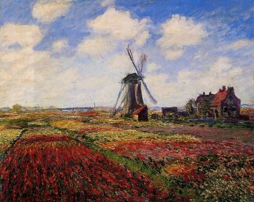 Claude Monet - Field of Tulips in Holland