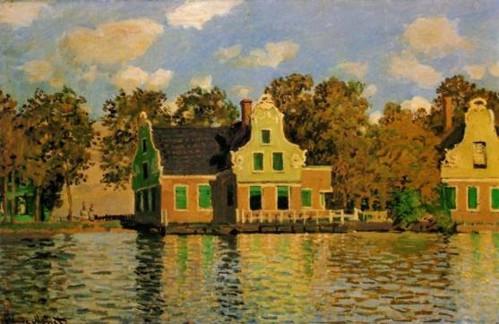 Claude Monet - Houses on the Zaan River at Zaandam