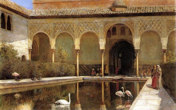 Edwin Lord Weeks - A Court In The Alhambra In The Time Of The Moors