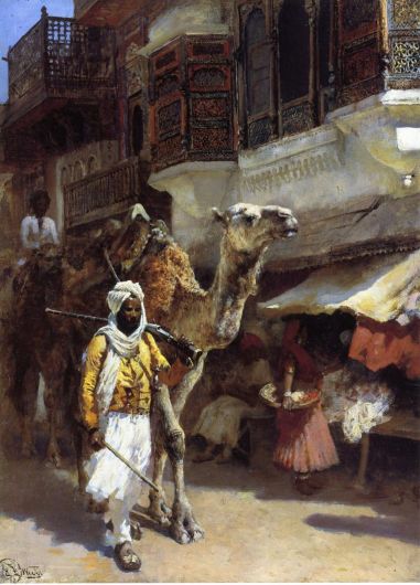 Edwin Lord Weeks - Man Leading A Camel