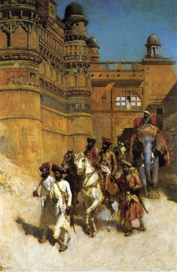 Edwin Lord Weeks - The Maharahaj Of Gwalior Before His Palace