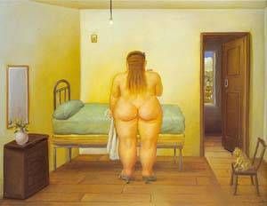 Fernando Botero - The Bedroom 1996