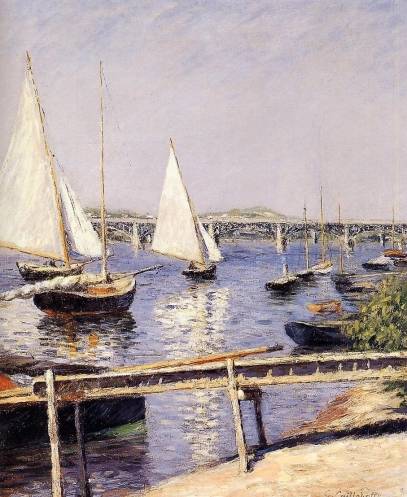 Gustave Caillebotte - Sailboats in Argenteuil 2