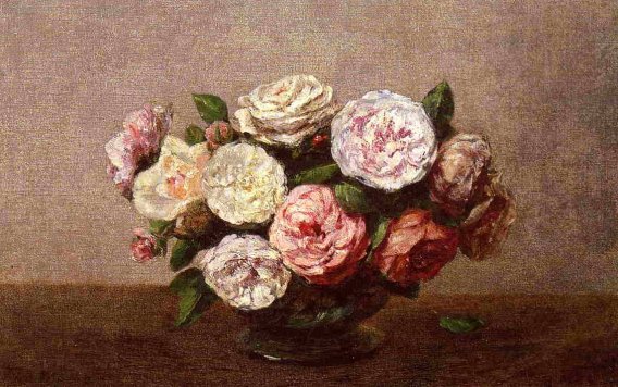 Henri Fantin-Latour - Bowl of Roses