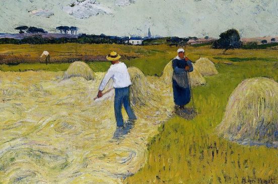 Henri Moret - Haymaking