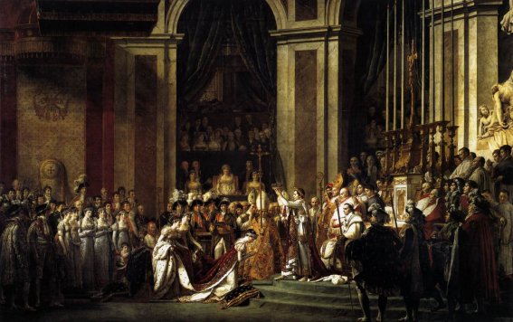 Jacques-Louis David - Consecration Of The Emperor Napoleon I And Coronation Of The Empress Josephin