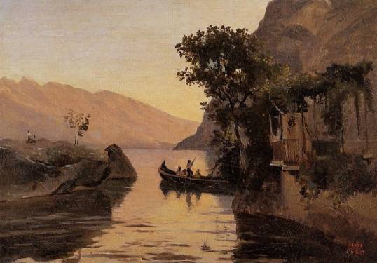 Jean-Baptiste-Camille Corot - View at Riva, Italian Tyrol