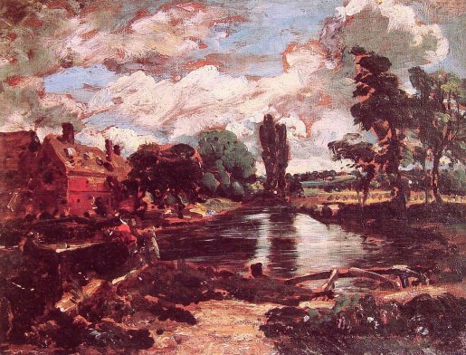 John Constable - Flatford Mill from the Lock