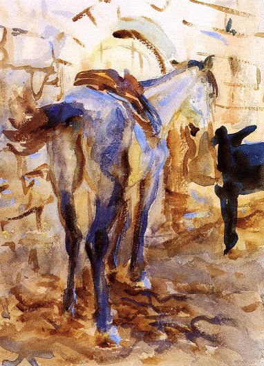 John Singer Sargent - Saddle Horse Palestine