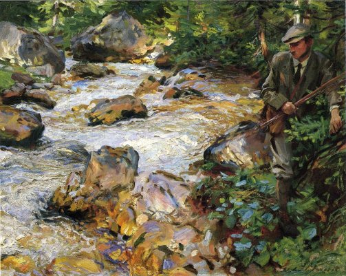 John Singer Sargent - Trout Stream In The Tyrol
