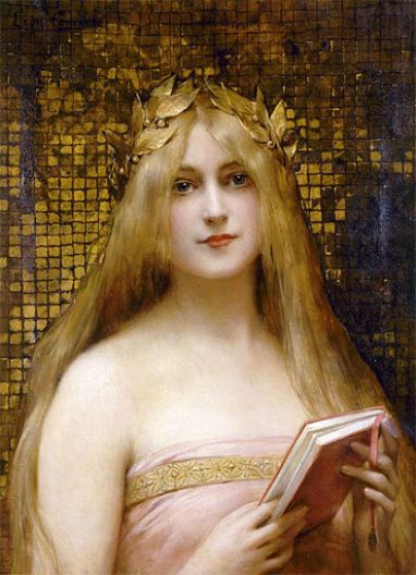 Leon Francois Comerre - Girl with a Golden Wreath