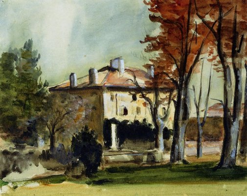 Paul Cezanne - The Manor House at Jas de Bouffan