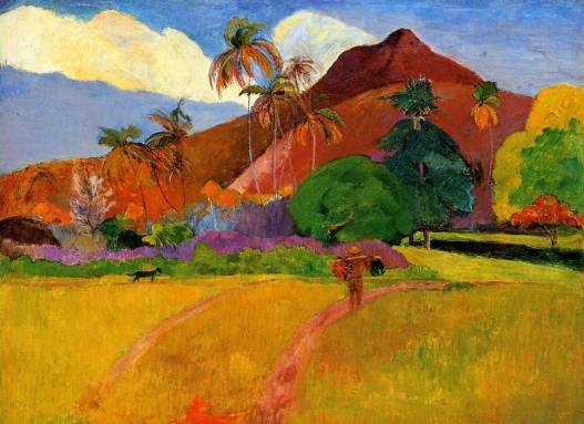 Paul Gauguin - Mountains in Tahiti