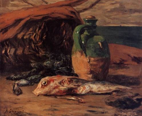 Paul Gauguin - Still Life with Jug and Red Mullet