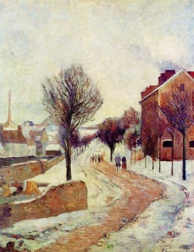 Paul Gauguin - Suburb under Snow