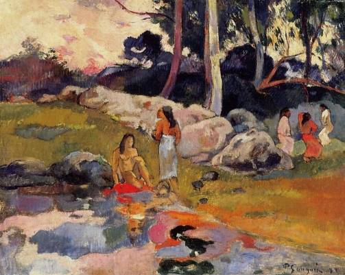 Paul Gauguin - Woman on the Banks of the River