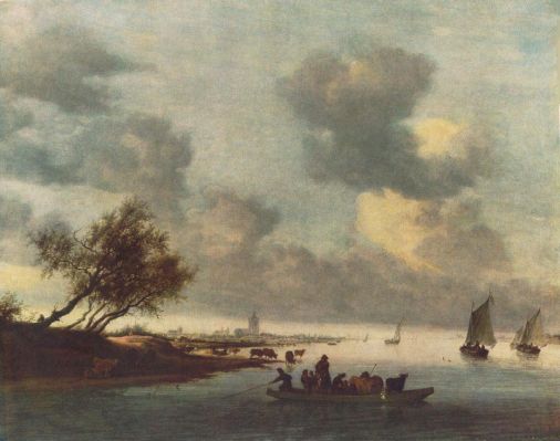 Salomon van Ruysdael - A Ferry Boat near Arnheim