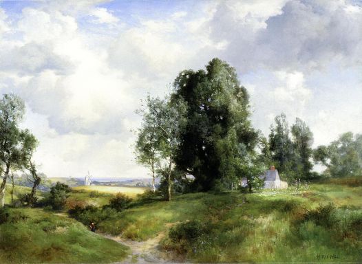 Thomas Moran - Old Windmill East Hampton Long Island New York