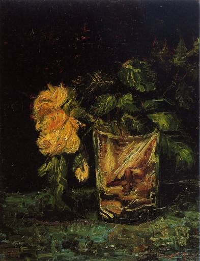 Vincent van Gogh - Glass with Roses