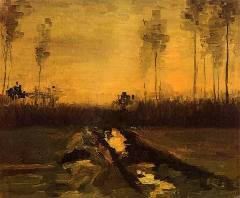 Vincent van Gogh - Landscape at Dusk