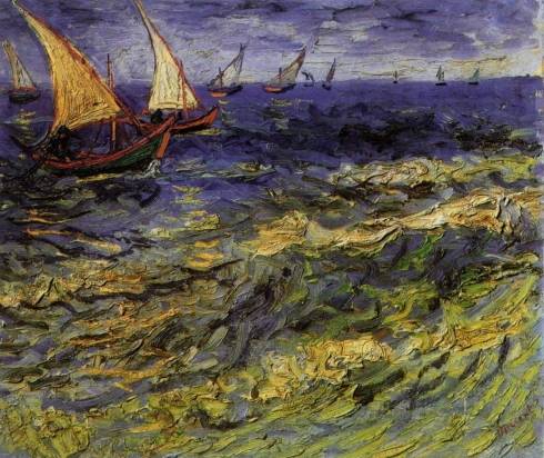 Vincent van Gogh - Seascape at Saintes-Maries 2