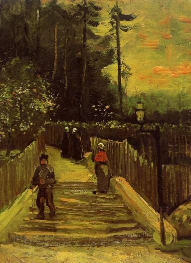 Vincent van Gogh - Sloping Path in Montmartre