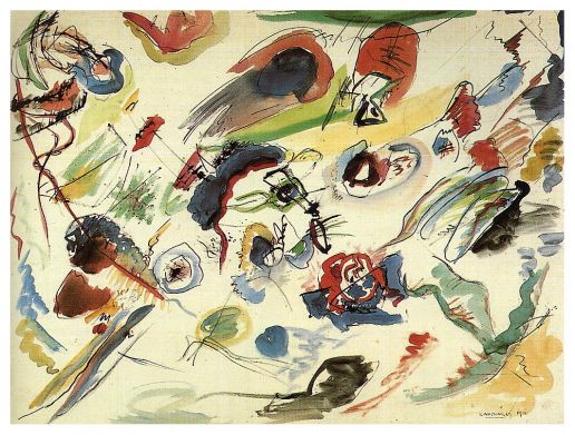 Wassily Kandinsky - Untitled First Abstract Watercolor
