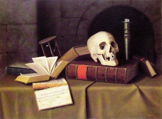 William Michael Harnett - Memento Mori - To This Favour