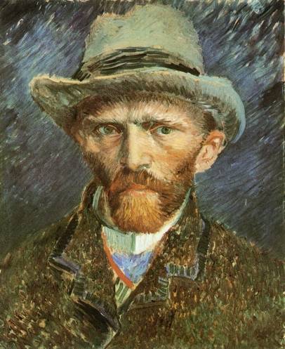 Vincent van Gogh - Self Portrait with Grey Felt Hat 1