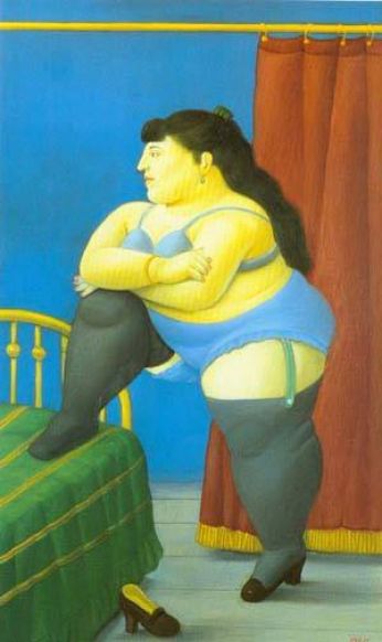 Fernando Botero - The Bedroom