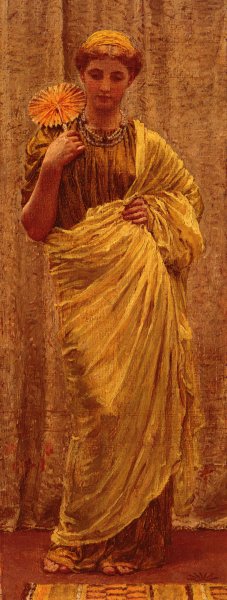 Albert Joseph Moore - The Gilded Fan