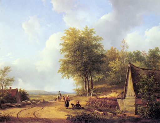 Andreas Schelfhout - The Country Road