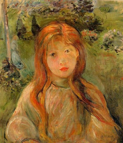 Berthe Morisot - Little Girl at Mesnil