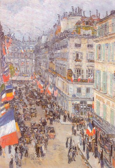 Childe Hassam - July Fourteenth, Rue Daunou 1910