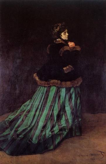Claude Monet - Camille (The Woman in a Green Dress)