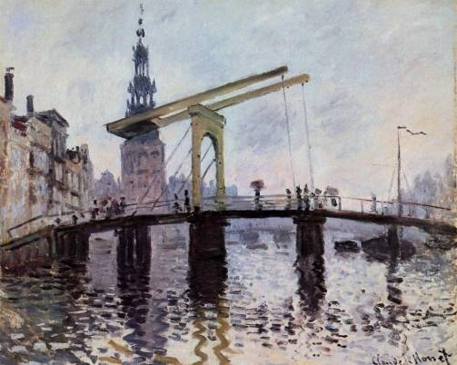 Claude Monet - The Bridge, Amsterdam