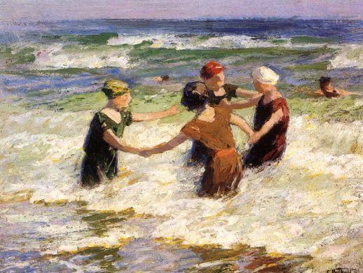 Edward Potthast - A Happy Group