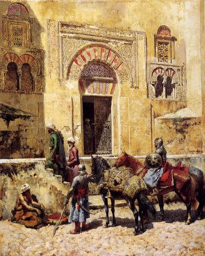 Edwin Lord Weeks - Entering The Mosque 1885