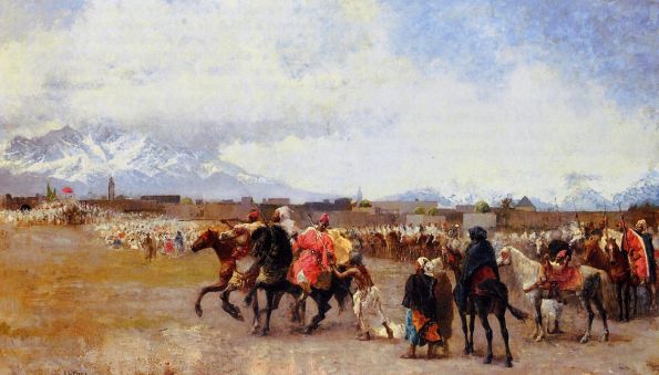 Edwin Lord Weeks - Powder Play City Of Morocco Outside The Walls