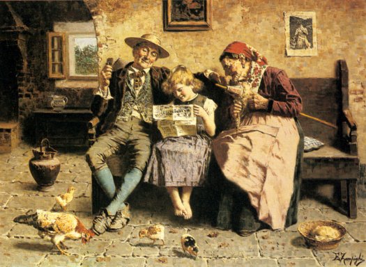 Eugenio Zampighi - Reading the News