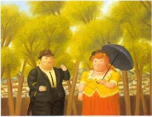 Fernando Botero - A Man And A Woman