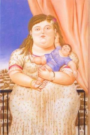 Fernando Botero - Mother And Son