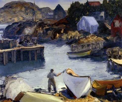 George Bellows - Cleaning His Lobster Boat
