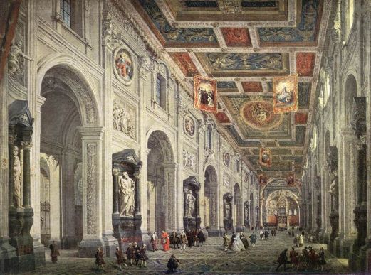 Giovanni Paolo Panini - Interior of the San Giovanni in Laterano in Rome