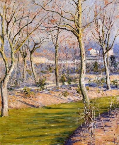 Gustave Caillebotte - The Garden at Petit Gennevilliers in Winter