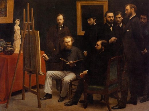 Henri Fantin-Latour - A Studio on the Batignolles