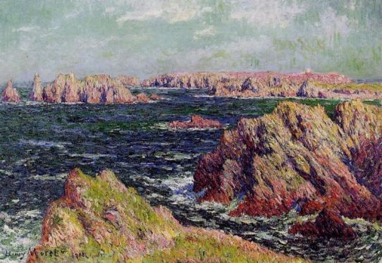 Henri Moret - The Cliffs of Belle Ile