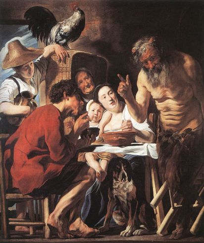 Jacob Jordaens - The Satyr and the Peasant 2