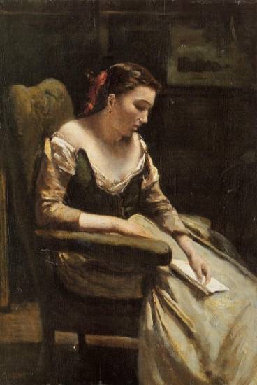 Jean-Baptiste-Camille Corot - The Letter